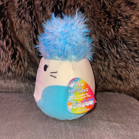 Squishmallows by Kellytoy | Cora the cat | 8” Squish Doos - Picture 2 of 8